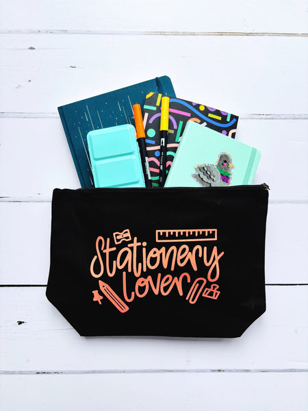 LAST ONE! | Stationery Lover Glitter Pouch
