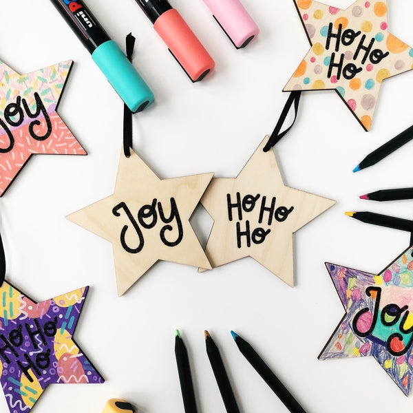 Decorate Your Own Wooden Christmas Star - Nurture and Cheer