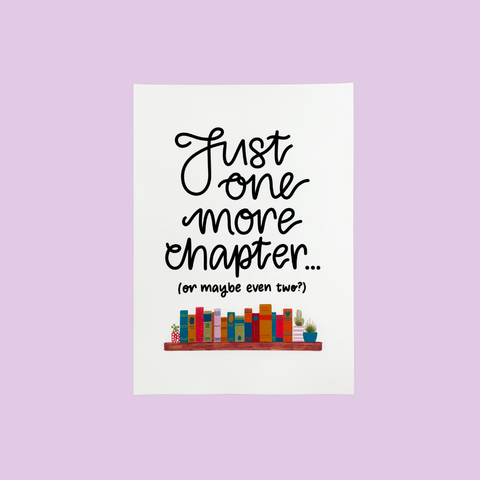 One More Chapter A4 Print - Nurture and Cheer