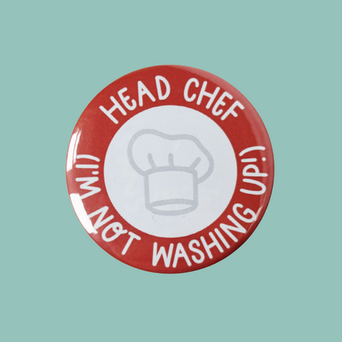 Head Chef Christmas Button Badge