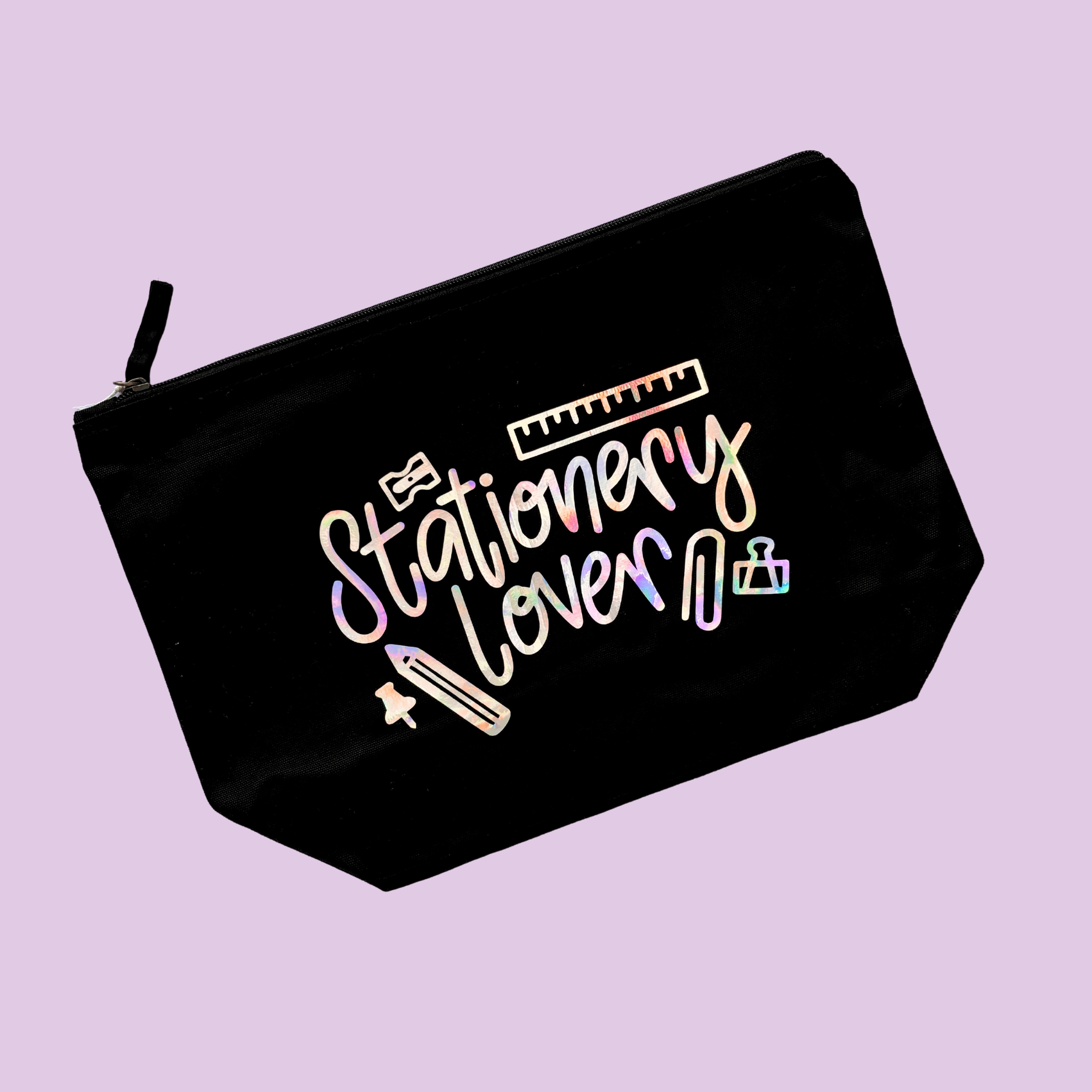 Stationery Lover Holographic Pouch